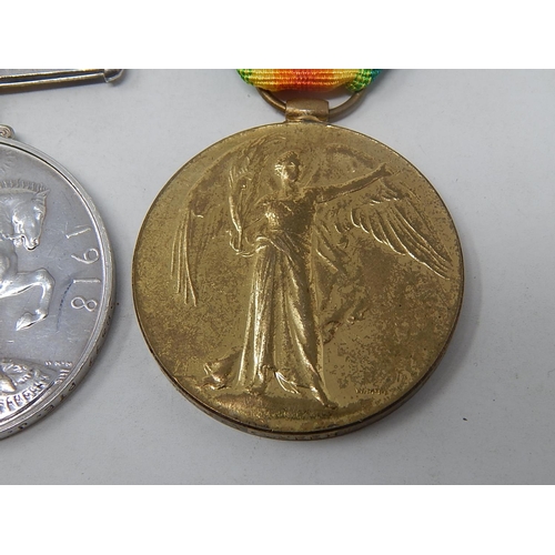 448A - WWI Medals: Awarded to 58377 Private J.T Greenwood: Machine Gun Corps.