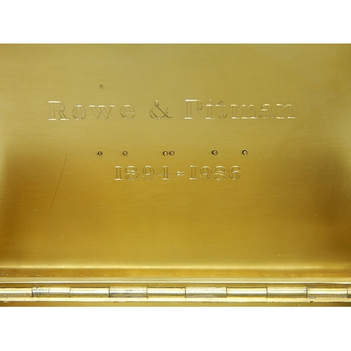 83 - Quality Silver Box Initialled in Gold 