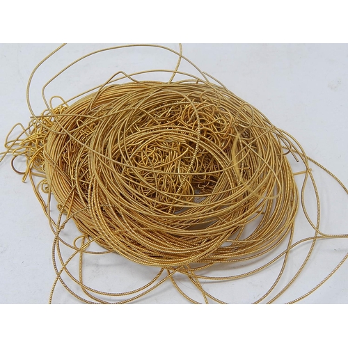 187 - 22ct Solid Gold Braid used for uniforms: Weight 122g.