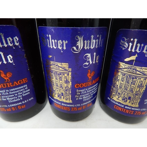 469 - 6 Bottles of Unopened 1977 Queen Elizabeth II Silver Jubilee Ale by Courage.