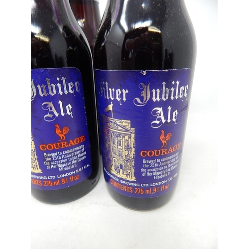 469 - 6 Bottles of Unopened 1977 Queen Elizabeth II Silver Jubilee Ale by Courage.