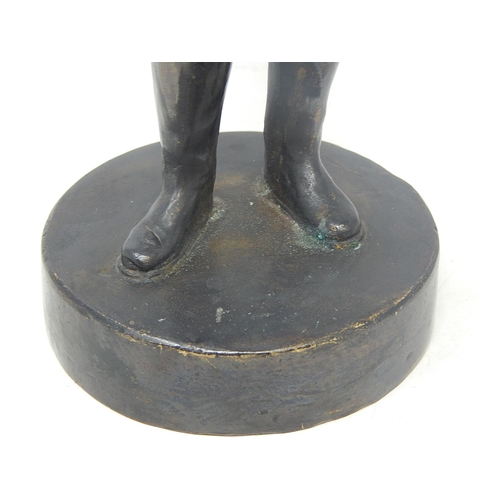 450 - Period Bronze Figure of Adolf Hitler: Measures 28cm High