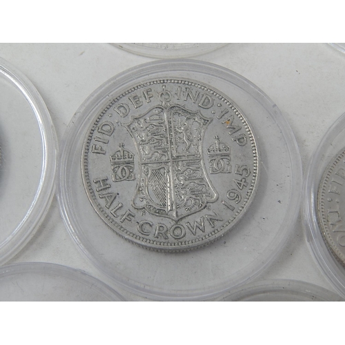 668 - COINS: 1942/1944/1945 half crowns, 1942 /1948/1942/1945 two shillings, 2x 1946 shillings, 1950/1951 ... 