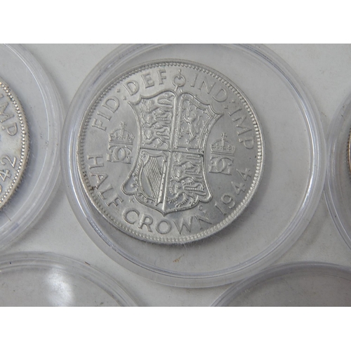 668 - COINS: 1942/1944/1945 half crowns, 1942 /1948/1942/1945 two shillings, 2x 1946 shillings, 1950/1951 ... 