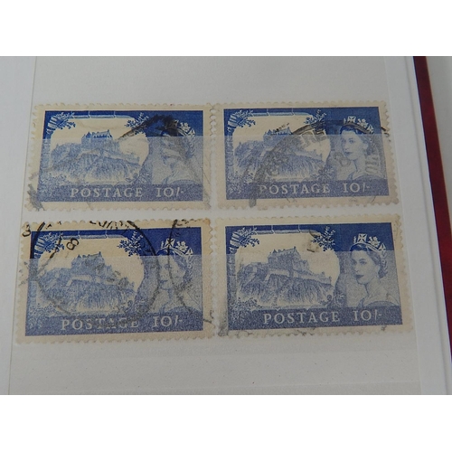 521 - STAMPS: Comprehensive Album including: 73 x SG528: 11d Brown/Purple Definitive + 1958 Castles, High ... 