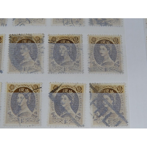 521 - STAMPS: Comprehensive Album including: 73 x SG528: 11d Brown/Purple Definitive + 1958 Castles, High ... 