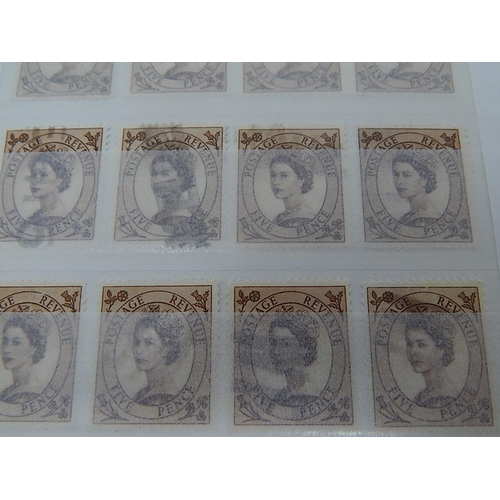 521 - STAMPS: Comprehensive Album including: 73 x SG528: 11d Brown/Purple Definitive + 1958 Castles, High ... 