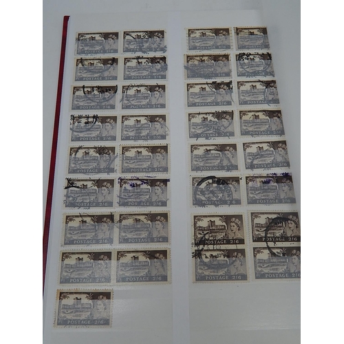 521 - STAMPS: Comprehensive Album including: 73 x SG528: 11d Brown/Purple Definitive + 1958 Castles, High ... 