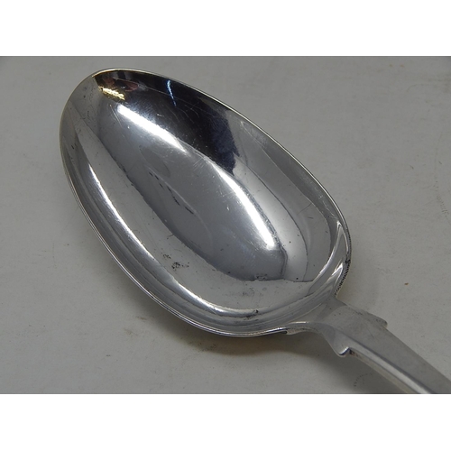 99D - Willian IV Silver Basting Spoon Hallmarked London 1832 by William Eley. Length 31cm. Weight 131g