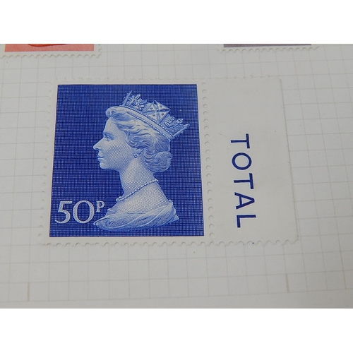 526 - STAMPS: Unused including 5 x High Value etc on Two Sheets