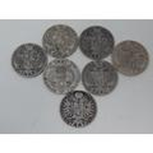 696 - 7 x Maria Theresia Silver Coins dated 1780