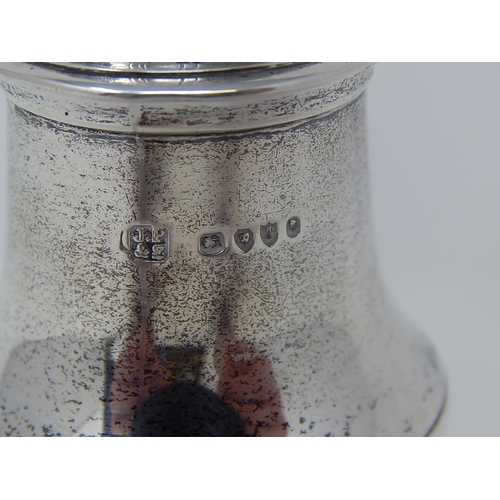 10 - Victorian Silver Caster, Hallmarked London 1864 by J.P & S: Height 13cm: Weight 108g