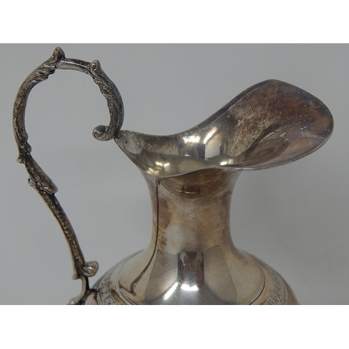 11 - Hallmarked 800 Standard Silver Jug: Height 18cm