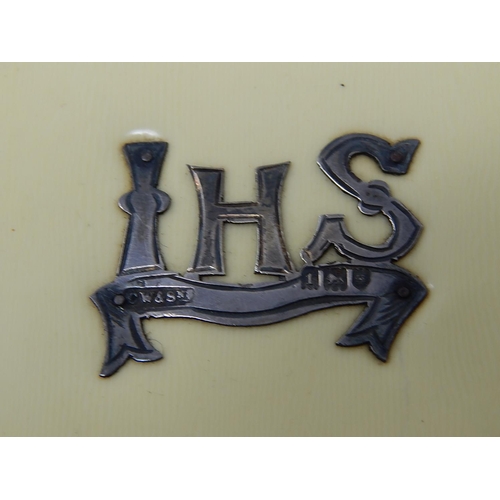 20 - Edwardian Silver Mounted Book of Common Prayer: Hallmarked London 1906 by C. Widmer & Sons. Measures... 