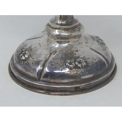 47 - Continental Silver Goblet Marked 750: Height 15.5cm