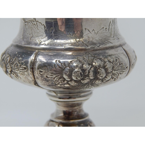 47 - Continental Silver Goblet Marked 750: Height 15.5cm