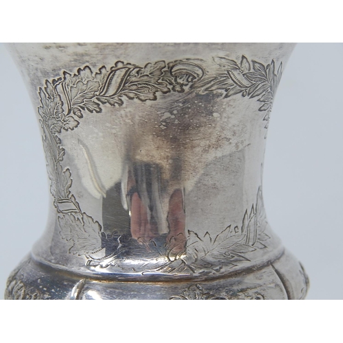 47 - Continental Silver Goblet Marked 750: Height 15.5cm