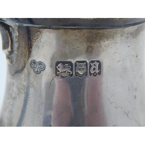 53 - Antique Silver Sparrow Beak Cream Jug: Hallmarked London 1916 by Goldsmiths & Silversmiths Co: Heigh... 