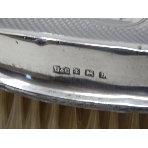 57 - Pair of Silver Mounted Clothes Brushes, Hallmarked Birmingham 1926 by Broadway & Co.