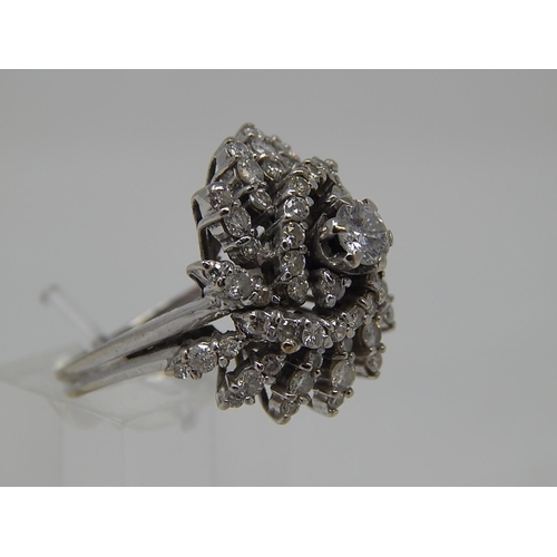 69 - 18ct White Gold Diamond Ring Inset with 4.5ct of Diamonds. The Diamonds of Excellent Colour & Clarit... 