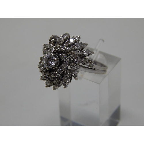 69 - 18ct White Gold Diamond Ring Inset with 4.5ct of Diamonds. The Diamonds of Excellent Colour & Clarit... 