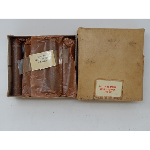 346 - 1x Box of Lee Enfield Rifle Oil Bottles.