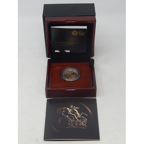 1 - 2014 Gold Proof £2 piece, practically as struck in original box with COA