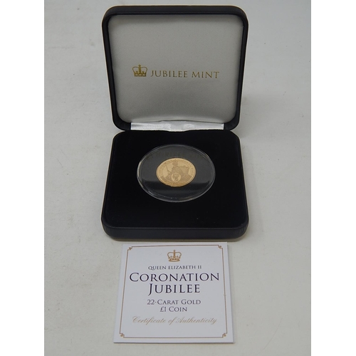 10 - Gibraltar 2013 22ct Gold Coin Sovereign size