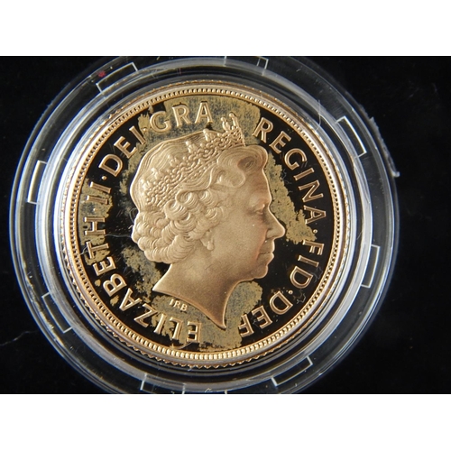 22 - 2006 Gold Proof Sovereign practically as struck in original box with COA