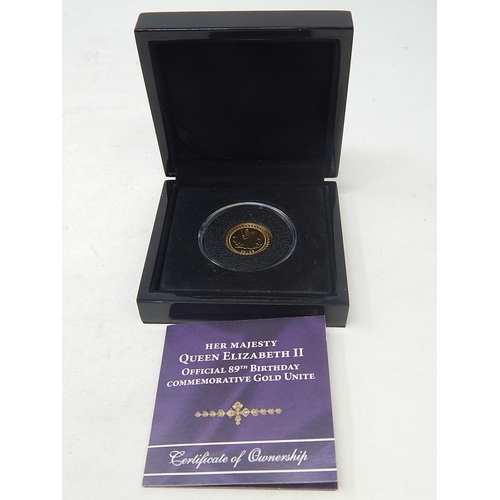 33 - 2015 Tristan da Cunha 9ct Gold Unite weight 2.75g