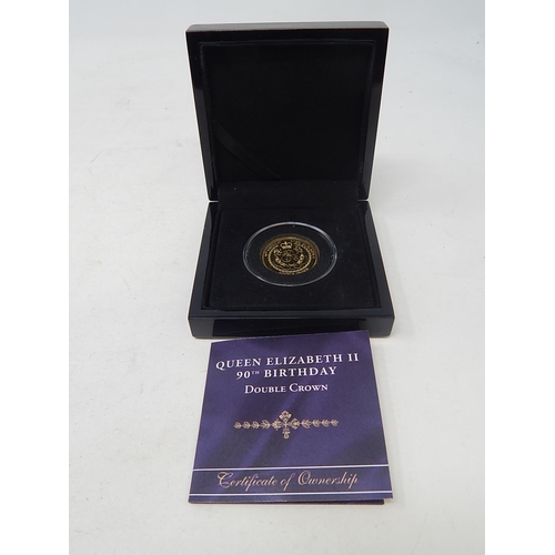 34 - 2016 Tristan da Cunha 9ct Gold Double Crown weight 4g