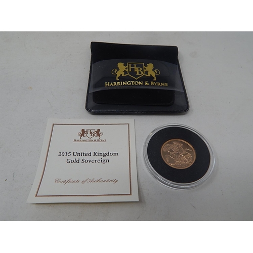 45 - 2015 Gold Sovereign Brilliant Uncirculated