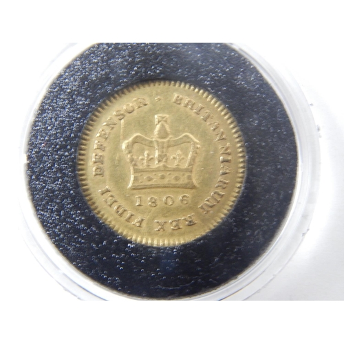 57 - Britain's Longest Reigning Monarchs Gold Coin Set comprising 1806 Third Guinea, this Very Fine or be... 