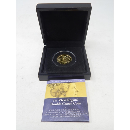 58 - Tristan da Cunha 2015 Double Crown struck in 9ct gold weight 4g