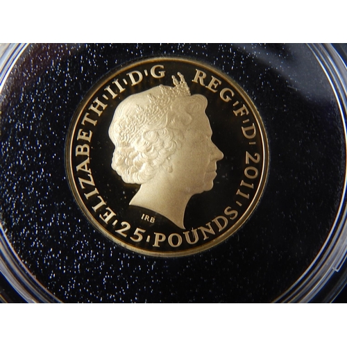 60 - 2012 Atius Proof £25 coin 8.51g 22t Gold