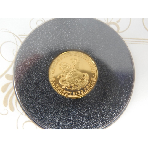 65 - 2013 Prince George Benham Christening Cover with Gold Sovereign and small gold coin cover