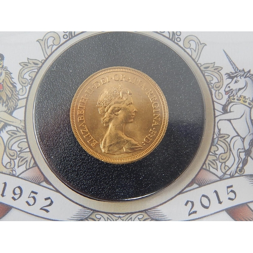 68 - 1979 Gold Sovereign on Benham Cover