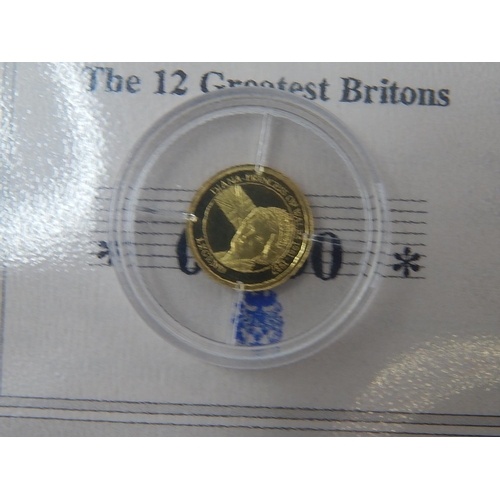 85 - A collection of 7 x miniature Gold coins, as struck with COAs