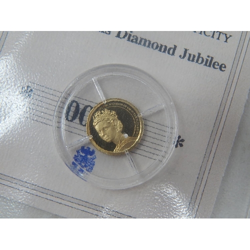 85 - A collection of 7 x miniature Gold coins, as struck with COAs