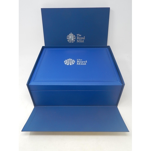 100 - 2012-2013 Silver Proof Queens Diamond Jubilee 24 coin set in Royal Mint case of issue practically as... 