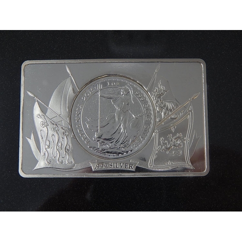 104 - 5 Ounce Silver Bullion Bar Britannia