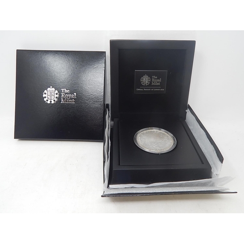 88 - 2012 London 5 Ounce Silver Olympic coin practically as struck in original case COA