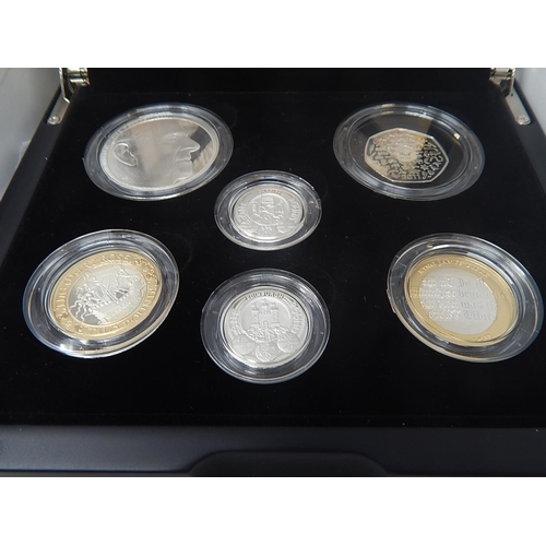 98 - 2011 UK Silver Piedfort Proof Set practically as struck in original box with COA