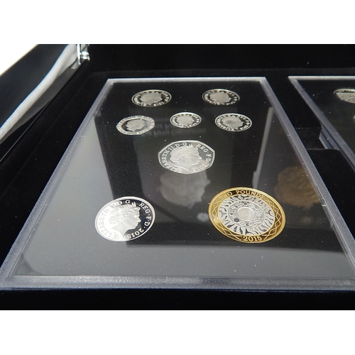 99 - 2015 Silver Proof 1st Edition Fifth Circulation Coinage Set practically as struck in original box wi... 