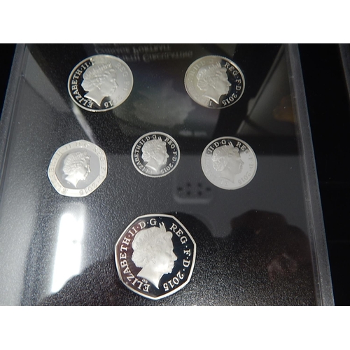 99 - 2015 Silver Proof 1st Edition Fifth Circulation Coinage Set practically as struck in original box wi... 