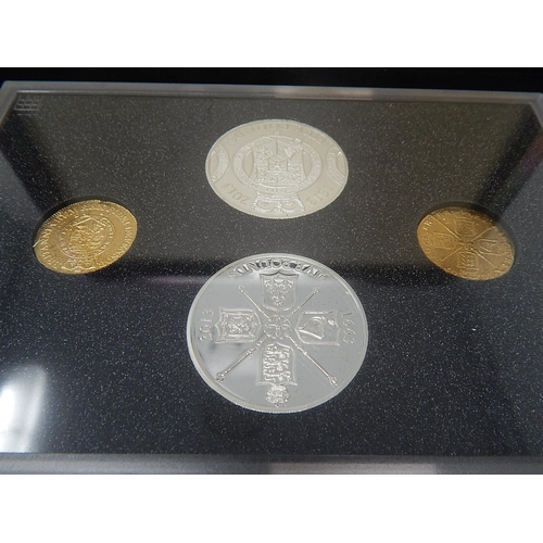 140 - Guinea Anniversary Silver Proof Set practically as struck in original box with COA