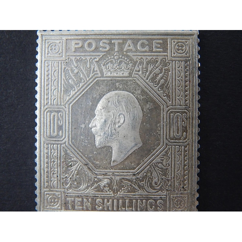 16 - Silver Ten Shillings Stamp: Hallmarked London 1977