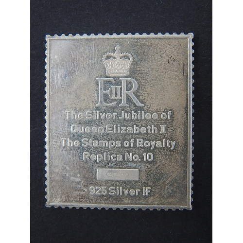 16 - Silver Ten Shillings Stamp: Hallmarked London 1977