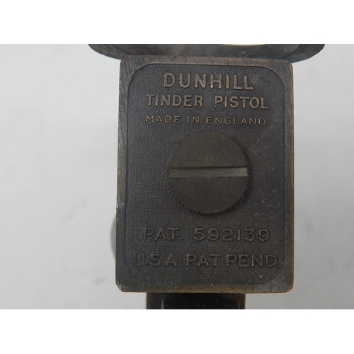 104 - Dunhill Tinder Lighter Formed as a Pistol: Measures 14.5cm