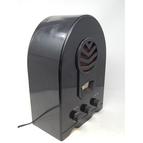 109 - Art Deco Style Electric Radio 35cm high